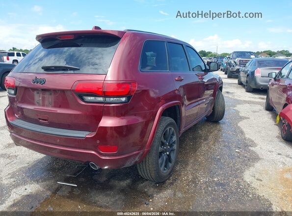 1C4RJEAG0MC517574 2021 JEEP GRAND CHEROKEE Burgundy Trasero derecho