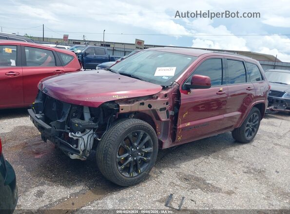 1C4RJEAG0MC517574 2021 JEEP GRAND CHEROKEE Burgundy Vista tres cuartos delantera izquierda