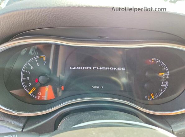 1C4RJEAG1HC784972 2017 JEEP GRAND Black Вид щитка приладів