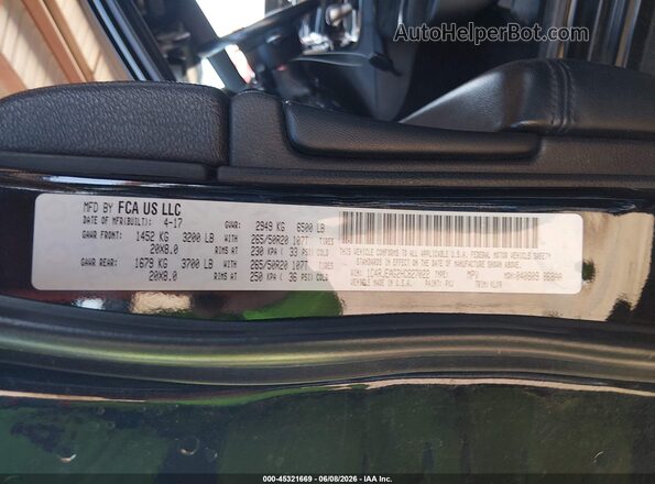 1C4RJEAG2HC827022 2017 JEEP GRAND CHEROKEE Black Widok komory silnika