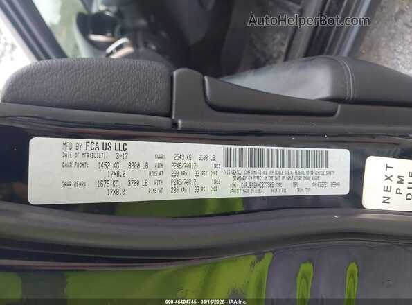 1C4RJEAG4HC877565 2017 JEEP GRAND CHEROKEE Черный 