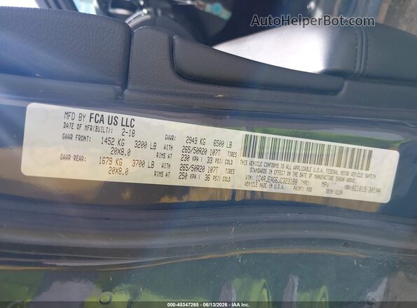1C4RJEAG6JC323188 2018 JEEP GRAND CHEROKEE Blue Engine compartment view