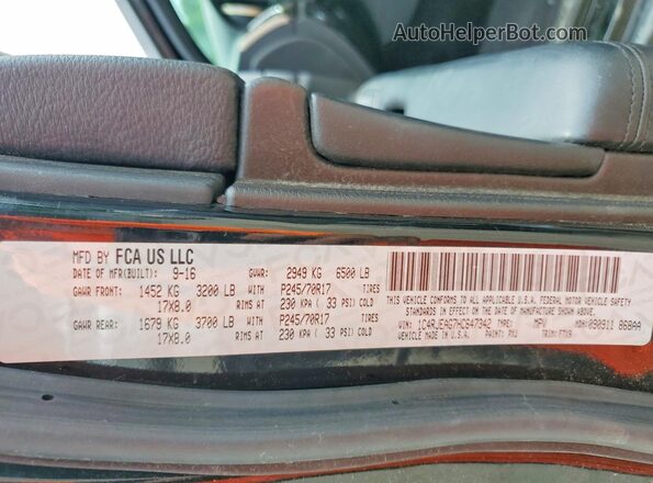 1C4RJEAG7HC647342 2017 JEEP GRAND Black 
