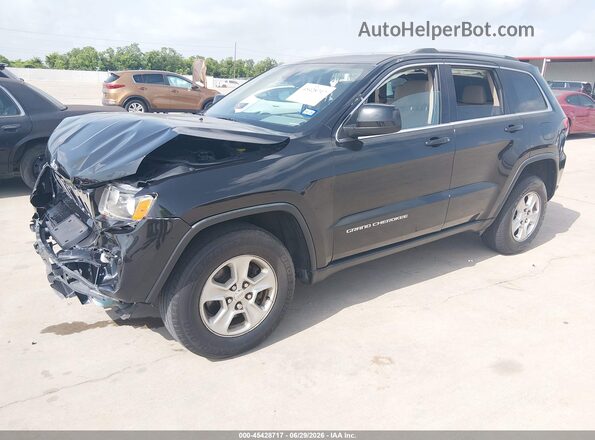 1C4RJEAG8GC394112 2016 JEEP GRAND CHEROKEE Black Առջևի ձախ երեք քառորդ տեսարան