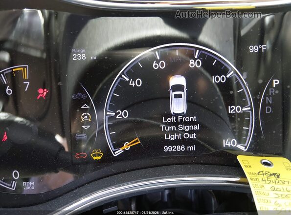 1C4RJEAG8GC394112 2016 JEEP GRAND CHEROKEE Black Հետևի նստատեղերի տեսք