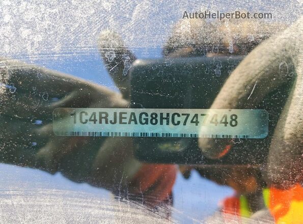1C4RJEAG8HC747448 2017 JEEP GRAND Бордовый 