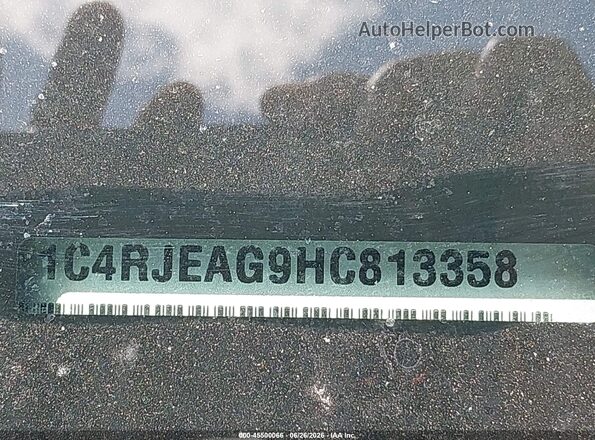 1C4RJEAG9HC813358 2017 JEEP GRAND CHEROKEE Blue ძრავის განყოფილების ხედი