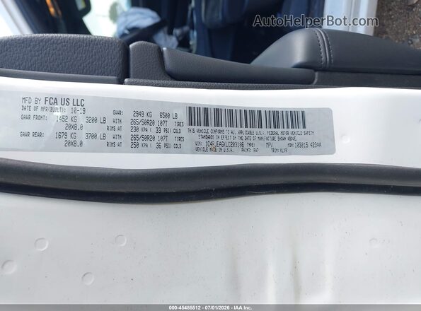 1C4RJEAGXLC203106 2020 JEEP GRAND CHEROKEE Белый Вид подкапотного пространства
