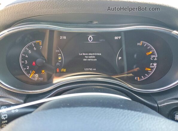 1C4RJEBG0JC132073 2018 JEEP GRAND Black Instrument cluster view