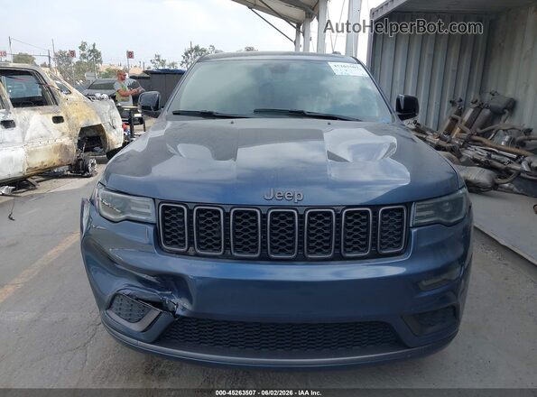 1C4RJEBG0LC306369 2020 JEEP GRAND CHEROKEE Blue Instrument cluster view