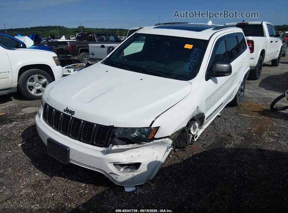 1C4RJEBG0MC680854 2021 JEEP GRAND CHEROKEE Белый Передняя левая четверть