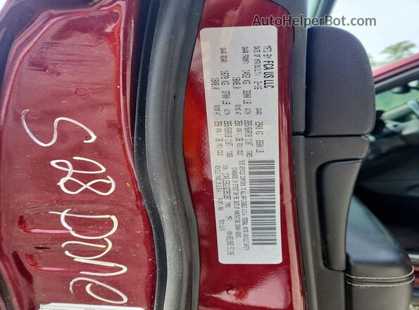 1C4RJEBG1GC351357 2016 JEEP GRAND Maroon VIN sticker view