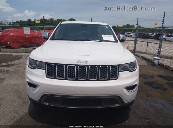 1C4RJEBG2HC708627 2017 JEEP GRAND CHEROKEE White ხელსაწყოთა პანელის ხედი
