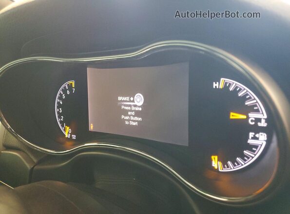 1C4RJEBG3LC265428 2020 JEEP GRAND Black Вид щитка приладів