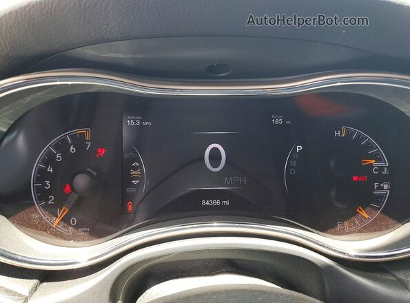 1C4RJEBG4GC451839 2016 JEEP GRAND Black Vista del cuadro de instrumentos