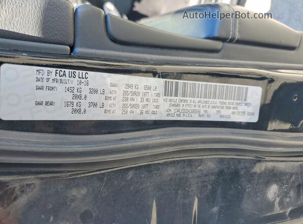 1C4RJEBG5HC685246 2017 JEEP GRAND Black სალონის 360-გრადუსიანი ხედი