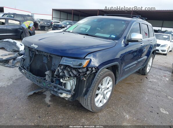 1C4RJEBG5HC712414 2017 JEEP GRAND CHEROKEE Blue Առջևի ձախ երեք քառորդ տեսարան