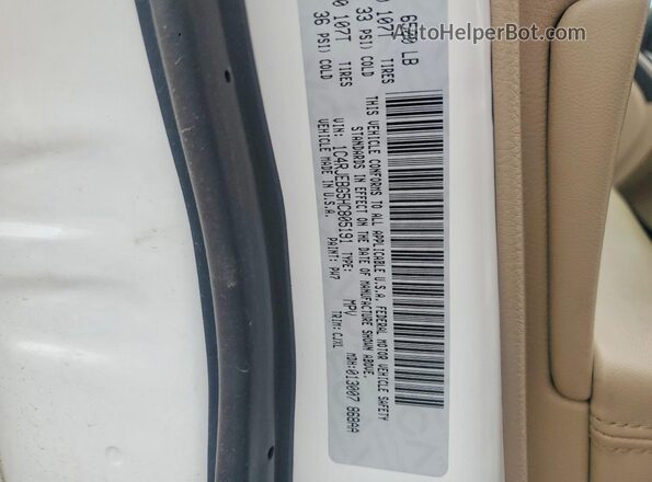 1C4RJEBG5HC805191 2017 JEEP GRAND White Vista de la etiqueta del VIN