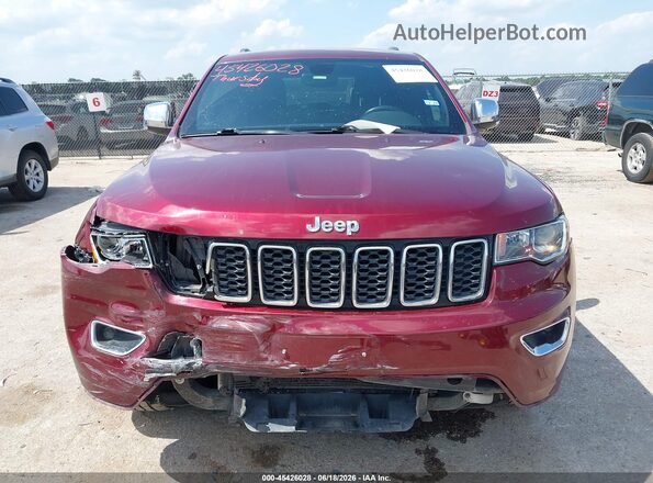 1C4RJEBG6JC514351 2018 JEEP GRAND CHEROKEE Red Instrument cluster view