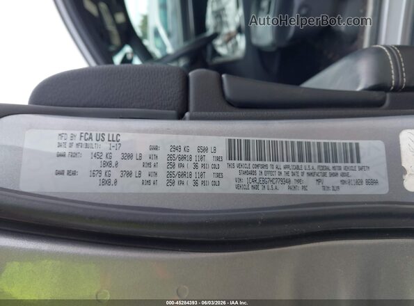 1C4RJEBG7HC779340 2017 JEEP GRAND CHEROKEE Silver 