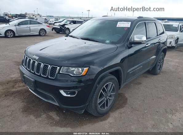 1C4RJEBG8KC689945 2019 JEEP GRAND CHEROKEE Black წინა მარცხენა ხედი სამი მეოთხედიდან
