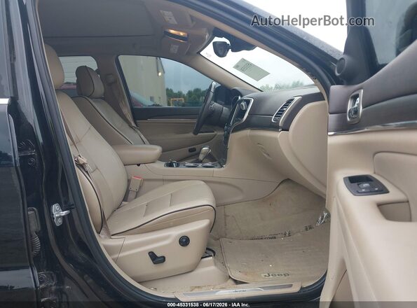 1C4RJECG0HC740149 2017 JEEP GRAND CHEROKEE Black წინა სალონის ხედი