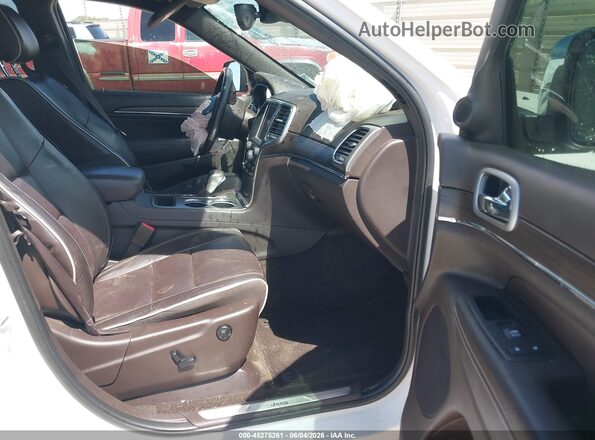 1C4RJECG2JC221934 2018 JEEP GRAND CHEROKEE White Вид салону спереду