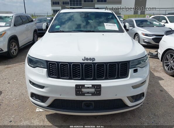 1C4RJECG2JC339949 2018 JEEP GRAND CHEROKEE White ხელსაწყოთა პანელის ხედი