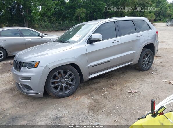 1C4RJECG5JC438183 2018 JEEP GRAND CHEROKEE Silver Առջևի ձախ երեք քառորդ տեսարան