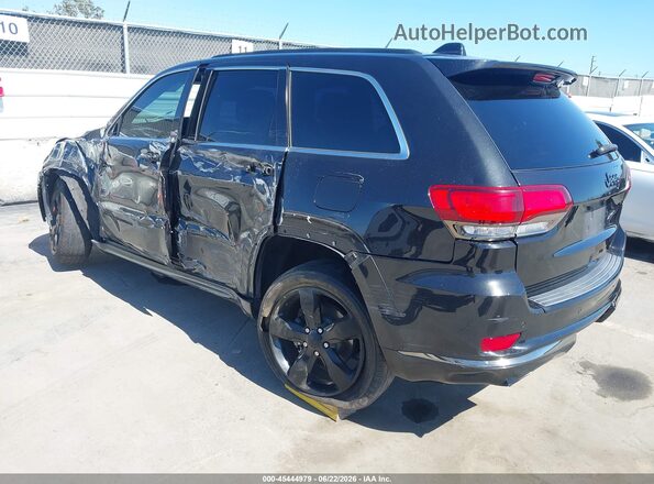 1C4RJECG9GC407317 2016 JEEP GRAND CHEROKEE Black Trasero izquierdo