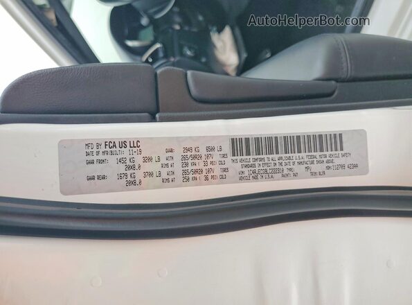 1C4RJECG9LC222310 2020 JEEP GRAND White 