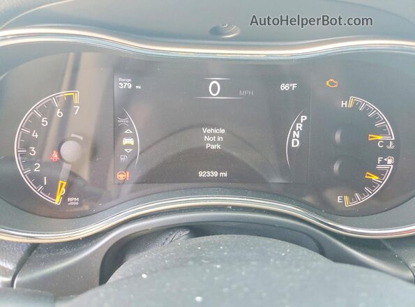 1C4RJFAG0GC505306 2016 JEEP GRAND Black Вид щитка приладів