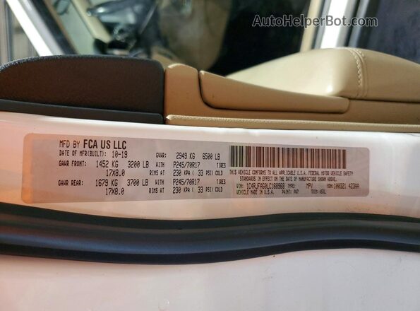 1C4RJFAG0LC168968 2020 JEEP GRAND White 