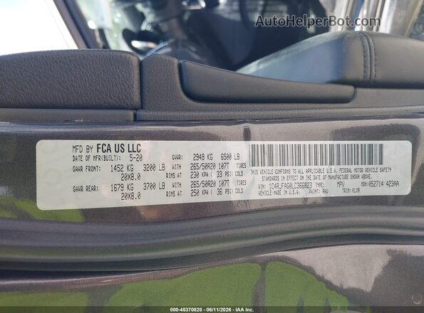 1C4RJFAG0LC366823 2020 JEEP GRAND CHEROKEE Gray Widok komory silnika