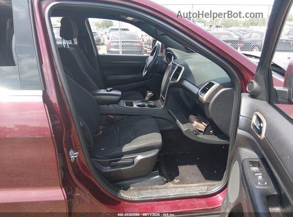 1C4RJFAG1HC617792 2017 JEEP GRAND CHEROKEE Maroon წინა სალონის ხედი