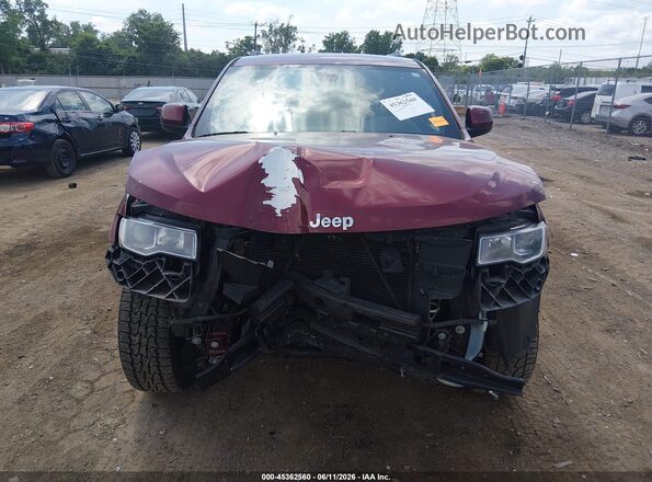 1C4RJFAG1HC617792 2017 JEEP GRAND CHEROKEE Maroon ხელსაწყოთა პანელის ხედი