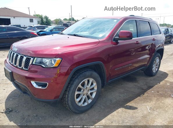 1C4RJFAG1MC692096 2021 JEEP GRAND CHEROKEE Темно-бордовый Передняя левая четверть