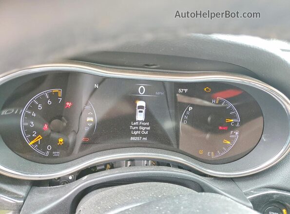 1C4RJFAG2GC444931 2016 JEEP GRAND Gray Вид щитка приладів