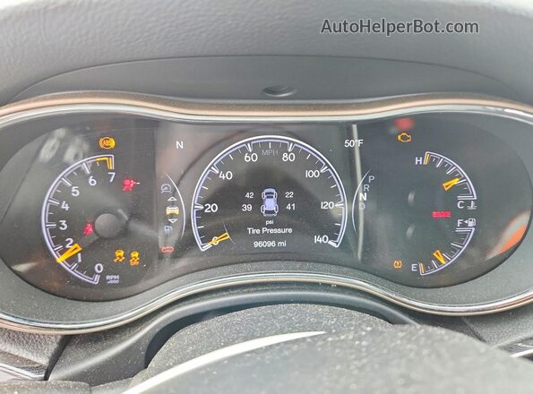 1C4RJFAG2GC447148 2016 JEEP GRAND Gray Вид щитка приладів