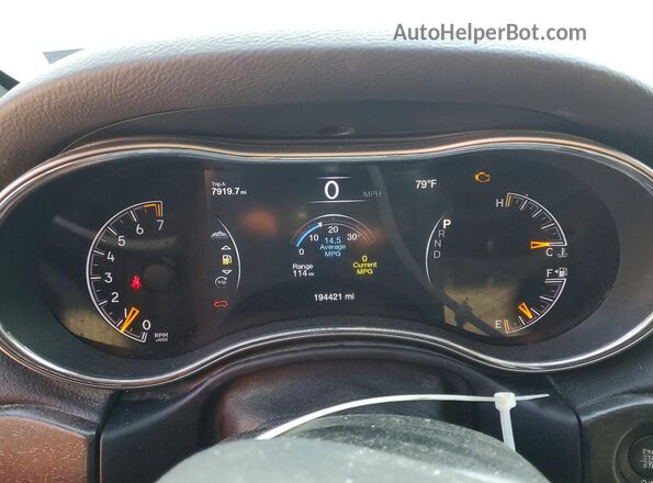 1C4RJFAG2JC181444 2018 JEEP GRAND White Вид щитка приладів