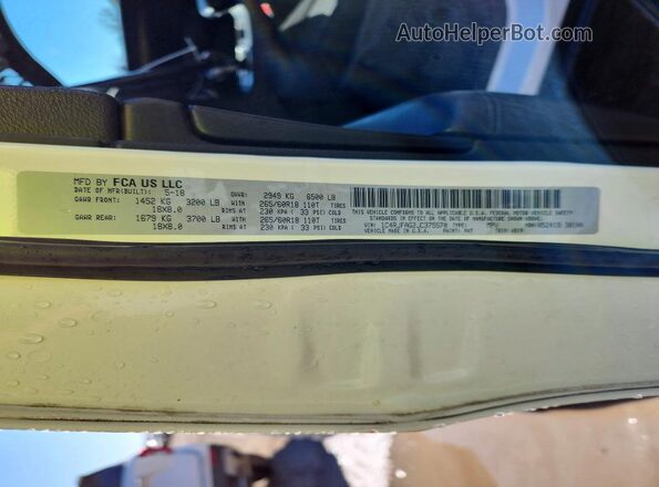 1C4RJFAG2JC375570 2018 JEEP GRAND White 