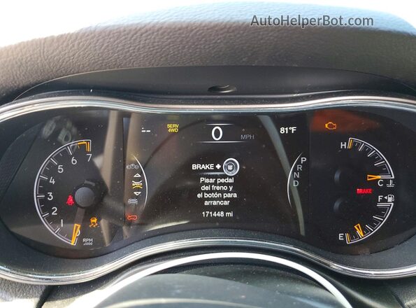 1C4RJFAG2KC655331 2019 JEEP GRAND Black ხელსაწყოთა პანელის ხედი