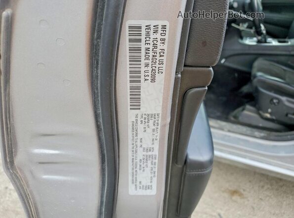1C4RJFAG2LC420090 2020 JEEP GRAND Silver Vista del compartimento del motor