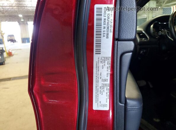 1C4RJFAG2MC618640 2021 JEEP GRAND Red VIN sticker view