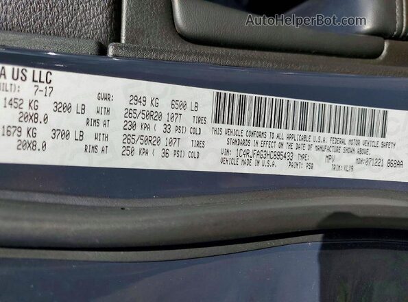 1C4RJFAG3HC895433 2017 JEEP GRAND Blue Engine compartment view