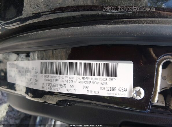 1C4RJFAG3LC236678 2020 JEEP GRAND CHEROKEE Black Շարժիչի բաժամունքի տեսք