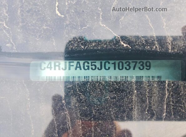 1C4RJFAG5JC103739 2018 JEEP GRAND Gray სალონის 360-გრადუსიანი ხედი
