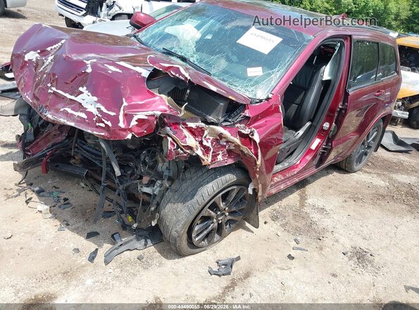 1C4RJFAG5JC284258 2018 JEEP GRAND CHEROKEE Maroon წინა მარცხენა ხედი სამი მეოთხედიდან