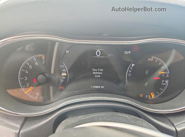 1C4RJFAG6HC926867 2017 JEEP GRAND Silver Instrument cluster view