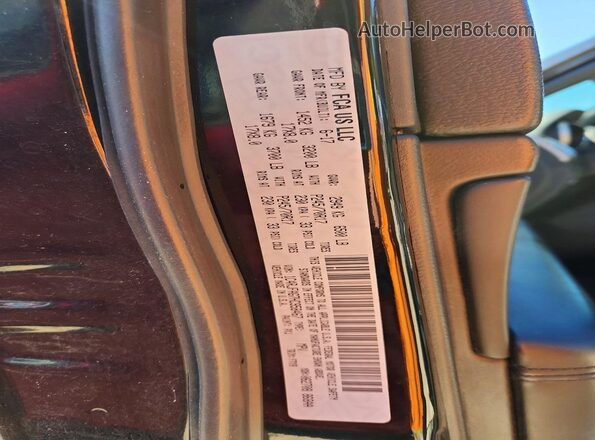 1C4RJFAG7HC958467 2017 JEEP GRAND Black Вид наклейки з VIN-кодом